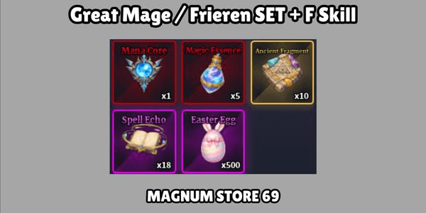 Gambar Product Great Mage / Frieren Set + F Skill