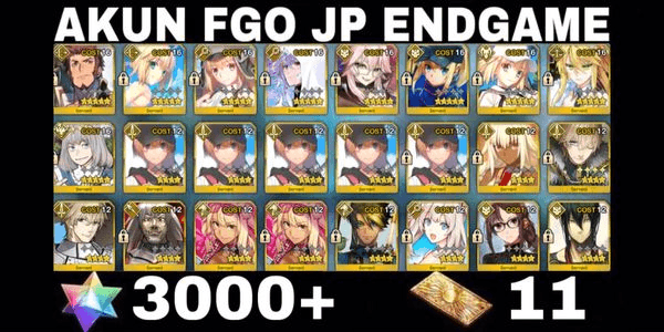 Gambar Product Akun SQ FGO JP Altria Face+Support+SSR