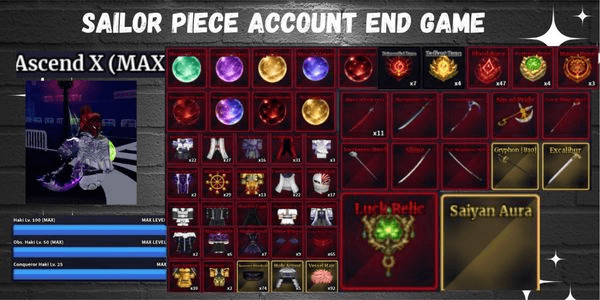 Gambar Product Account End Game Full Max | Check Description For Detail | Sailor Piece