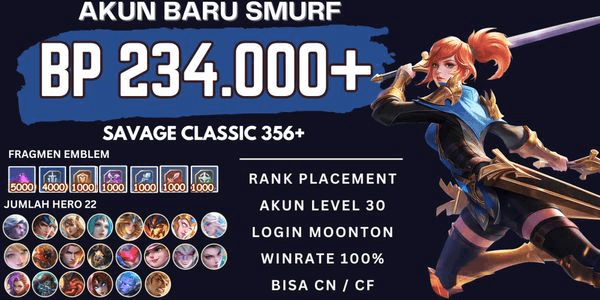 Gambar Product Many BP Smurf Accounts