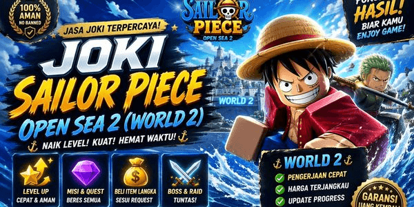Gambar Product Joki Open Sea 2 (World 2 New Update) | Sailor Piece