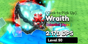 > BRAINROT HEROES > 2.17B DPS WRAITH Apex '5 Stars' > 5S, T5, Tier 5 >MAX LEVEL 50 Cheapest