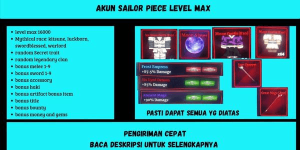 Gambar Product akun level max 16000 frieren+kokushibo+ice queen