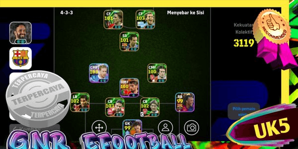 Gambar Product GNR2//AKUN EFOOTBALL MOBILE NYAMAN DIPAKAI & MURAH
