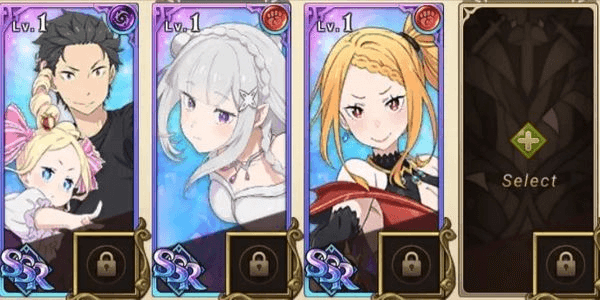 Gambar Product AKUN STARTER SUBARU & BEATRICE + FREEZING WITCH EMILIA + SUN PRINCESS PRISCILLA [ASIA] RE:ZERO