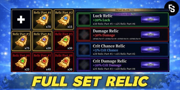 Gambar Product Relic Full Set/All Part