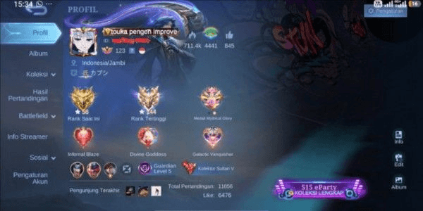 Gambar Product Akun kolektor sultan