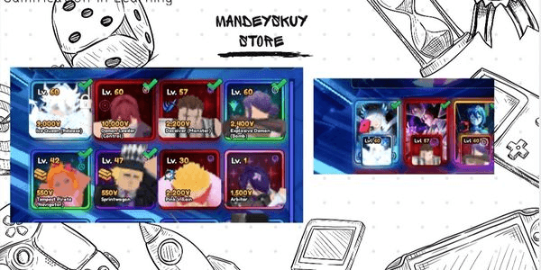 Gambar Product Akun Rukia Monarch + Reze Monarch