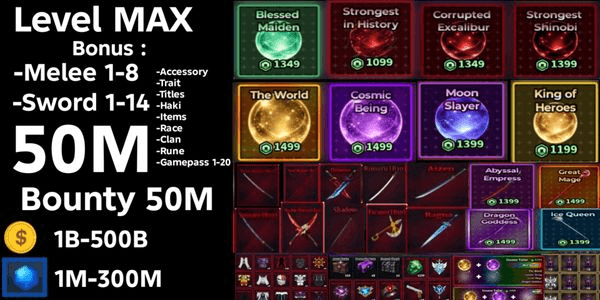 Gambar Product Sailor Piece Account Many Bonuses