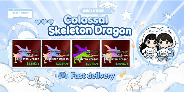 Gambar Product Colossal Skeleton Dragon - Catch And Tame!