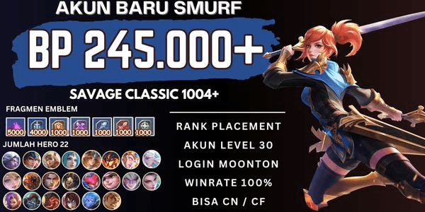 Gambar Product Mobile Legends Account #02 Artoria