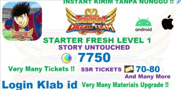 Gambar Product Captain Tsubasa Dream Team Account-5