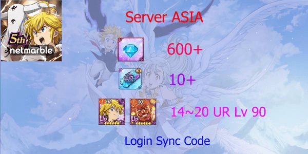 Gambar Product Account Starter Seven Deadly Sins: Grand Cross [ASIA]