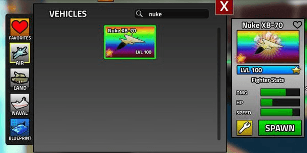Gambar Product Nuke XB70 / Nuke XB-70 Max Level Max Star - Military Tycoon