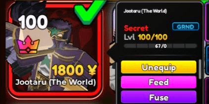 Gambar Product Get Jotaro ( evolve )