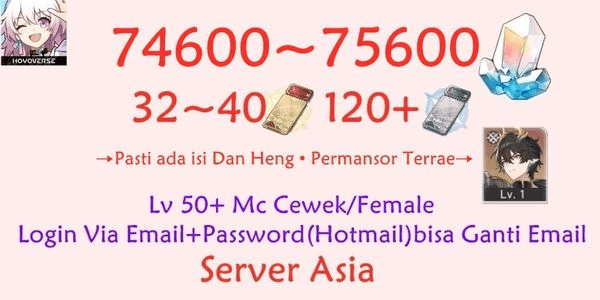 Gambar Product Akun Honkai Star Rail HSR-6