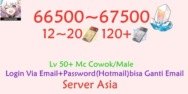 Gambar Product Akun Honkai Star Rail HSR-3