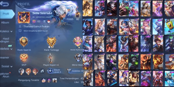 Gambar Product AKUN MOBILE LEGEND MURAH GG [2200] HERO 124 SKIN 188 || MOBILE LEGEND ACCOUNT CHEAP GG [2200] HERO 124 SKIN 188