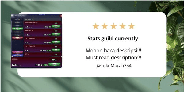 Gambar Product Join guild by login admin