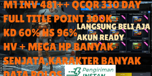 MAJOR QCQR 155 DAY [CHAT FIRST, DON'T JUST PAY] FULL TITLE WEAPON, CHARACTER 65 DAY, HOLLOW VEST MEGA HP VERY LUBERRRR