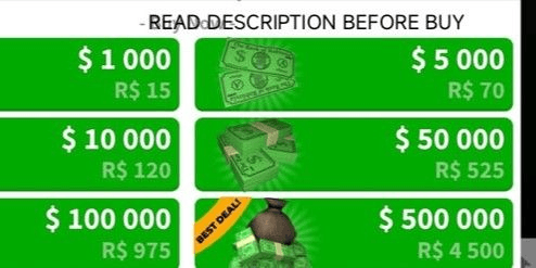 Gambar Product Joki 1M Cash