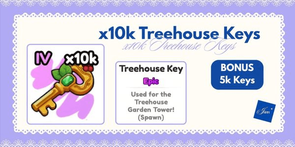 Gambar Product x10k Treehouse Keys (Bonus 5k Keys)
