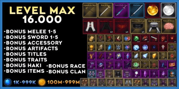 Gambar Product Akun Sailor Piece LEVEL MAX