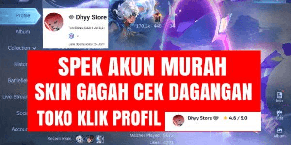 Gambar Product CHEAP ACCOUNT CHECK PROFILE LOTS OF SKINS