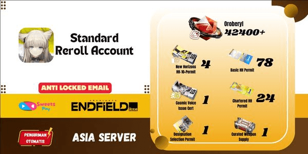 Gambar Product [ASIA] Arknights: Endfield Standard Reroll Account