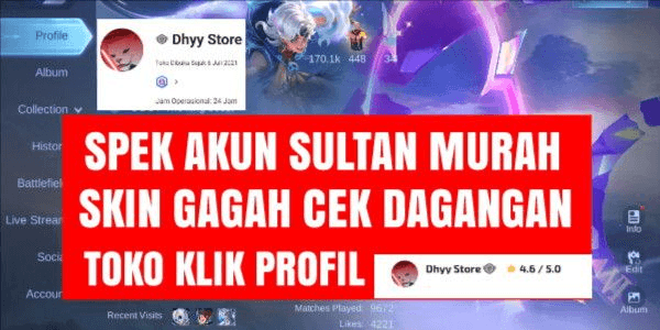 Gambar Product CHEAP ACCOUNT ABUNDANT SKINS CHECK PROFILE CHEAP AND CHEERFUL