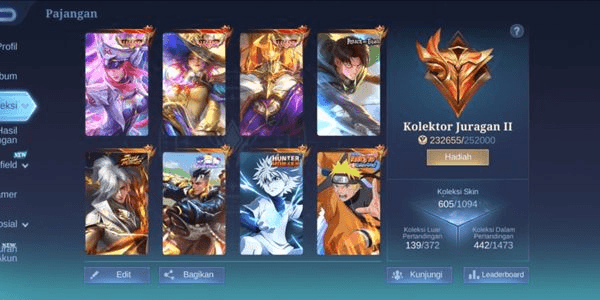 Gambar Product #454 Android & iOS | Skin 605 | Mega Collector 2 | 3 Legend | AOT Martis Levi | HXH Harith Killua | Soul Vessel Aamon | KOF Masha | Sanrio Claude