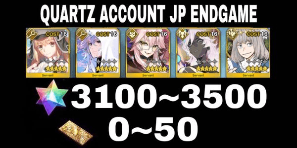 Gambar Product Akun SQ FGO JP Quad Support+Free SSR