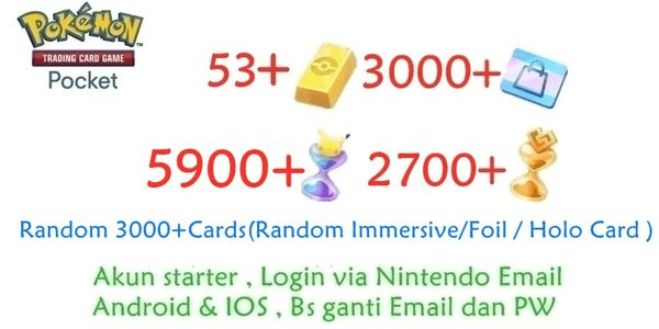 Gambar Product Pokemon Account TCG Pocket TCGP-2