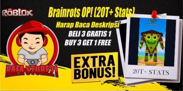 Gambar Product Brainrots OP! (20T+ Stats) | Kick A Lucky Block
