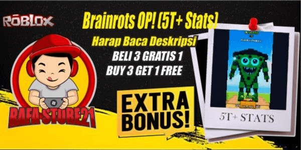 Gambar Product Brainrots OP! (5T+ Stats) | Kick A Lucky Block