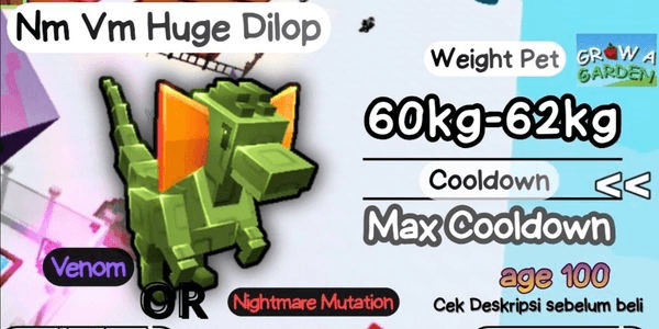 Gambar Product Venom / Nightmare Huge Dilophosaurus | 60kg - 62kg | Banana Cat Shop