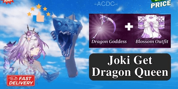 Gambar Product Joki Get Dragon Queen Dragon Goodness + Blossom Outfit