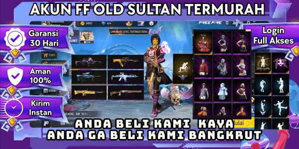 Gambar Product Akun Free Fire Rekomendasi Cewe - Bundle Keren
