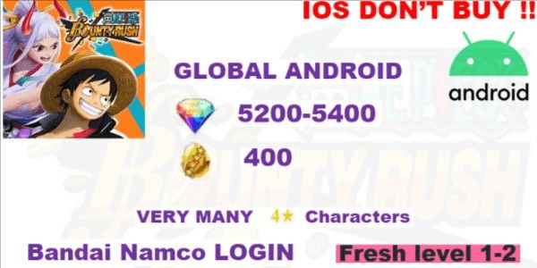 Akun One Piece Bounty Rush Global-10