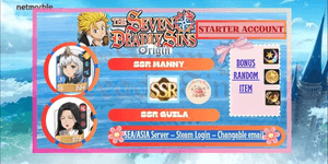 [STARTER] Conta 7DS Origin - SSR Manny & SSR Guila - Servidor SEA/ASIA