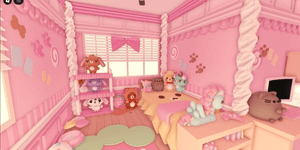 Casa pequeña adorable estilo core fresa
