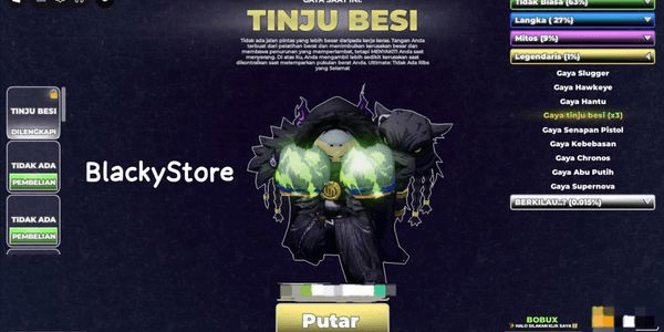 Gambar Product Akun Boxing Untitled|| Style IRON FIST