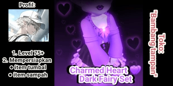 Gambar Product Charmed Heart Dark Fairy Set