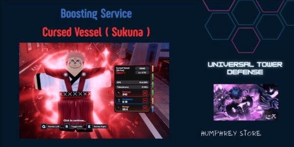 Gambar Product Get Cursed Vessel ( Sukuna ) - Universal Tower Defense