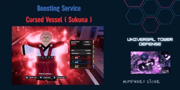 Get Cursed Vessel ( Sukuna ) - Universal Tower Defense