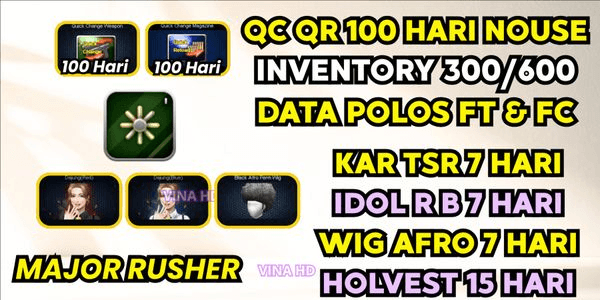 Gambar Product Major Rusher QCQR 100Days, FT, FC, Check the description.