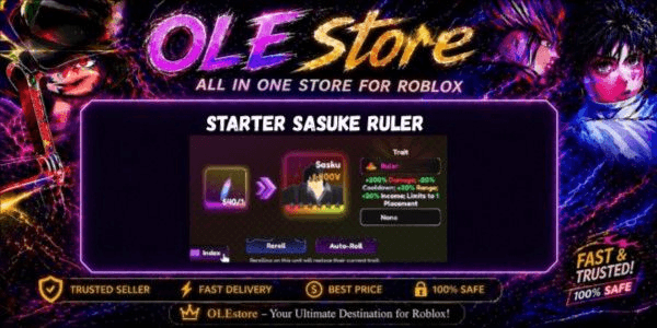 Gambar Product Starter Sasuke Trait Ruler