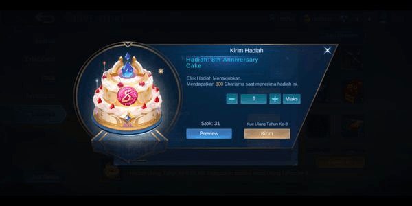 Gambar Product 8th Anniversary Cake