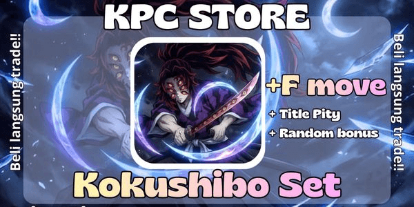 Gambar Product Kokushibo / Moon Slayer set + F skill | Sailor Piece