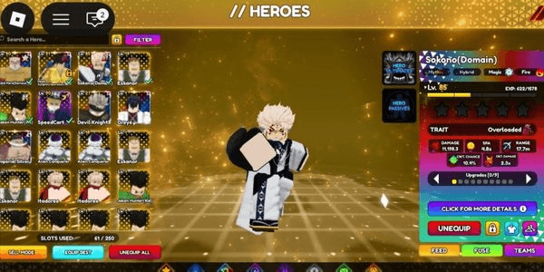 Gambar Product Account 2 Overload Secret Trait Sukuna + Law Evo